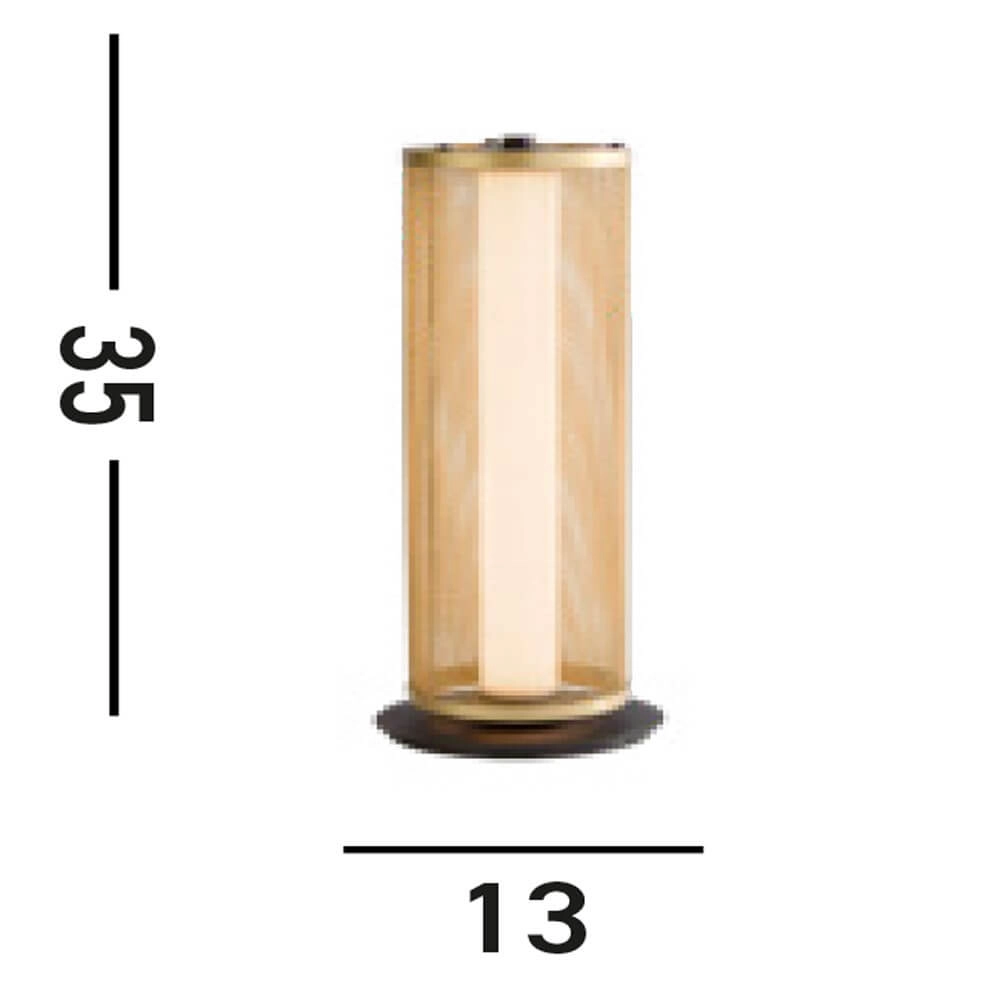 Lampe de table Thread Noir avec maille dorée Searchlight 5053423273099