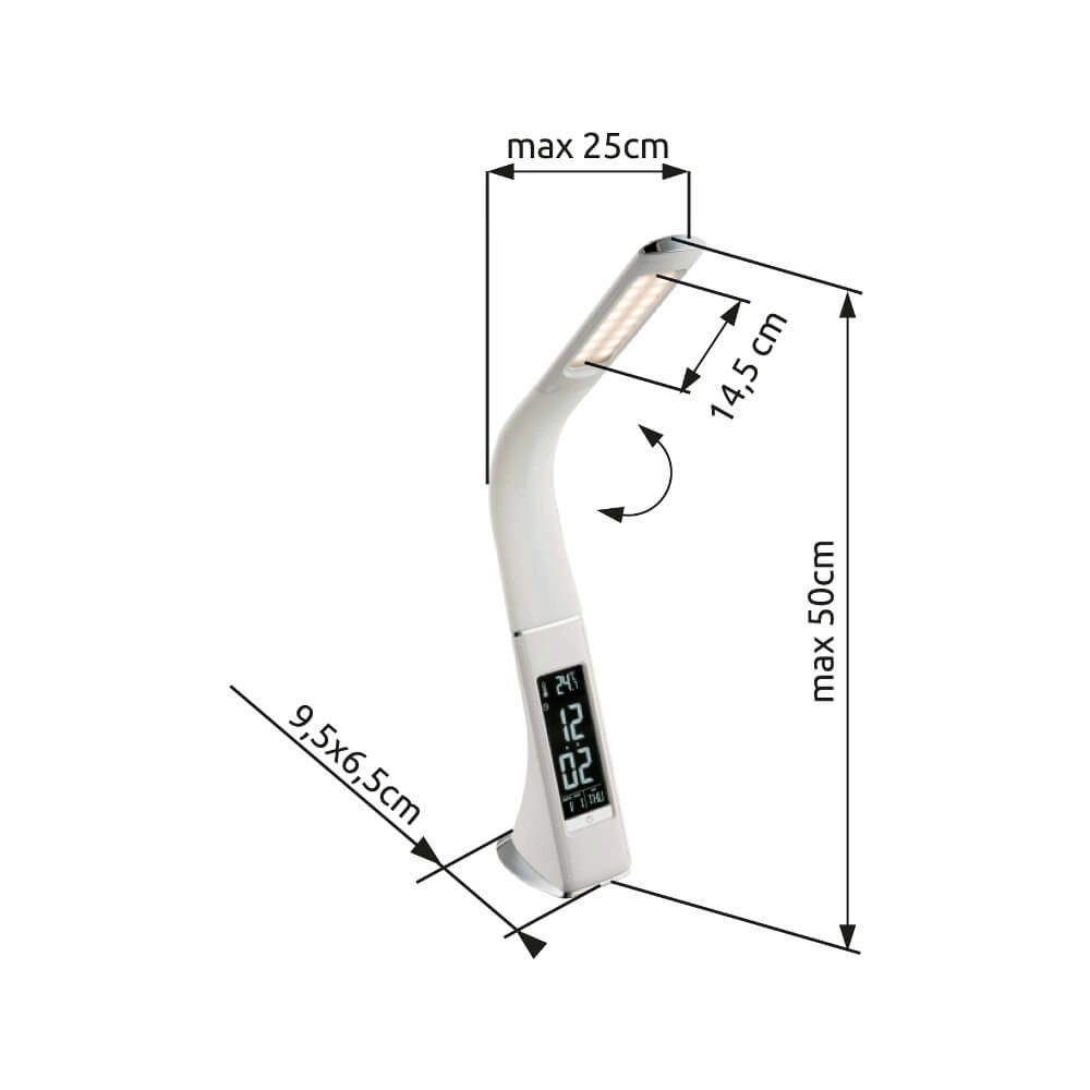 Lampe de bureau Sophie blanc Globo 9007371368761