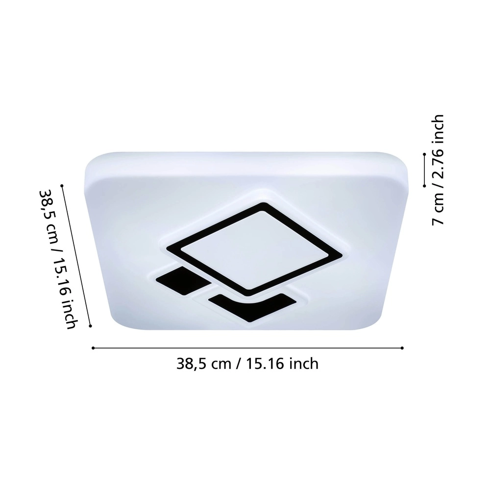 Lampe de plafond à design Espartaco Blanc Eglo 9002759756451