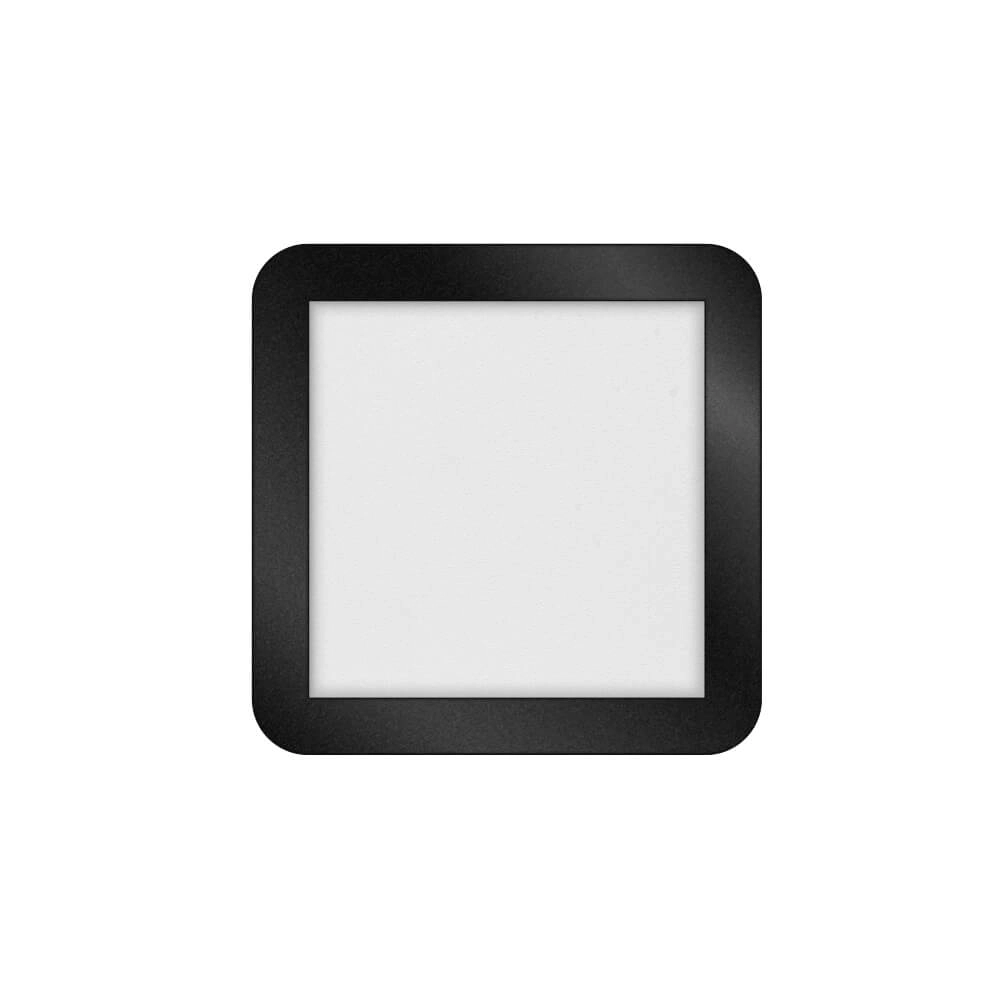 Plafonnier LED Anne Square 12w - 2700K - 22,5cm noir