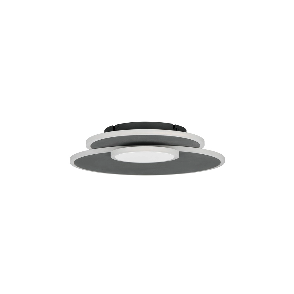 Lampe de plafond ronde Serea Noir Trio 4017807703818