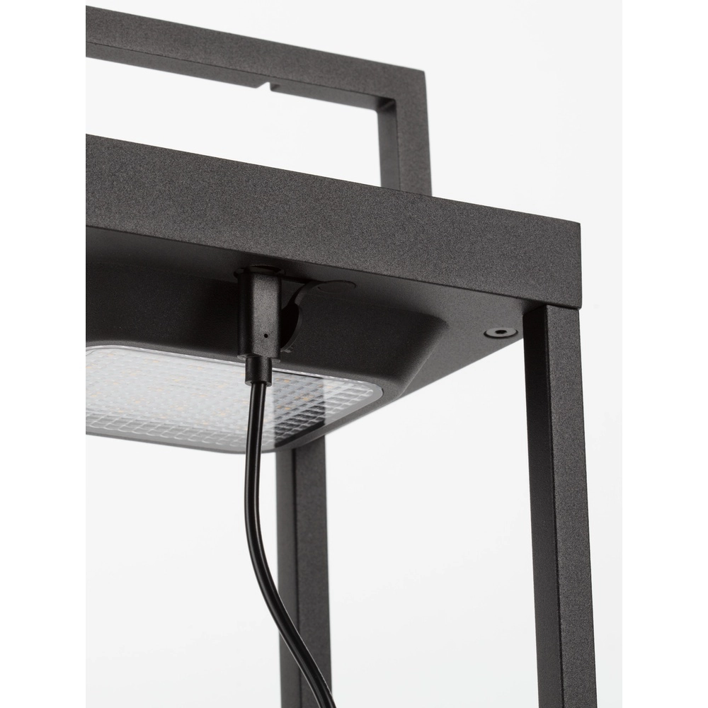 Lampe de table élégante Tegolo Anthracite solaire Lyora 5212017478832