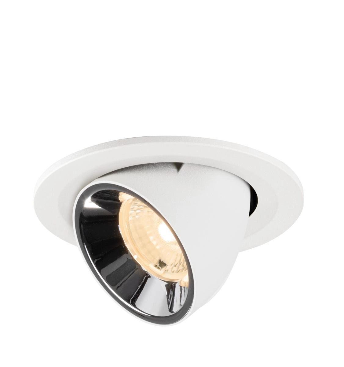 Spot encastré Numinos Gimble S blanc/chrome 2700K - 40 deg