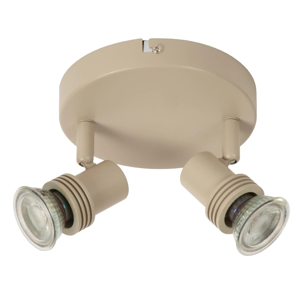 Projecteur de plafond Kianti Brun sable 2 clairs