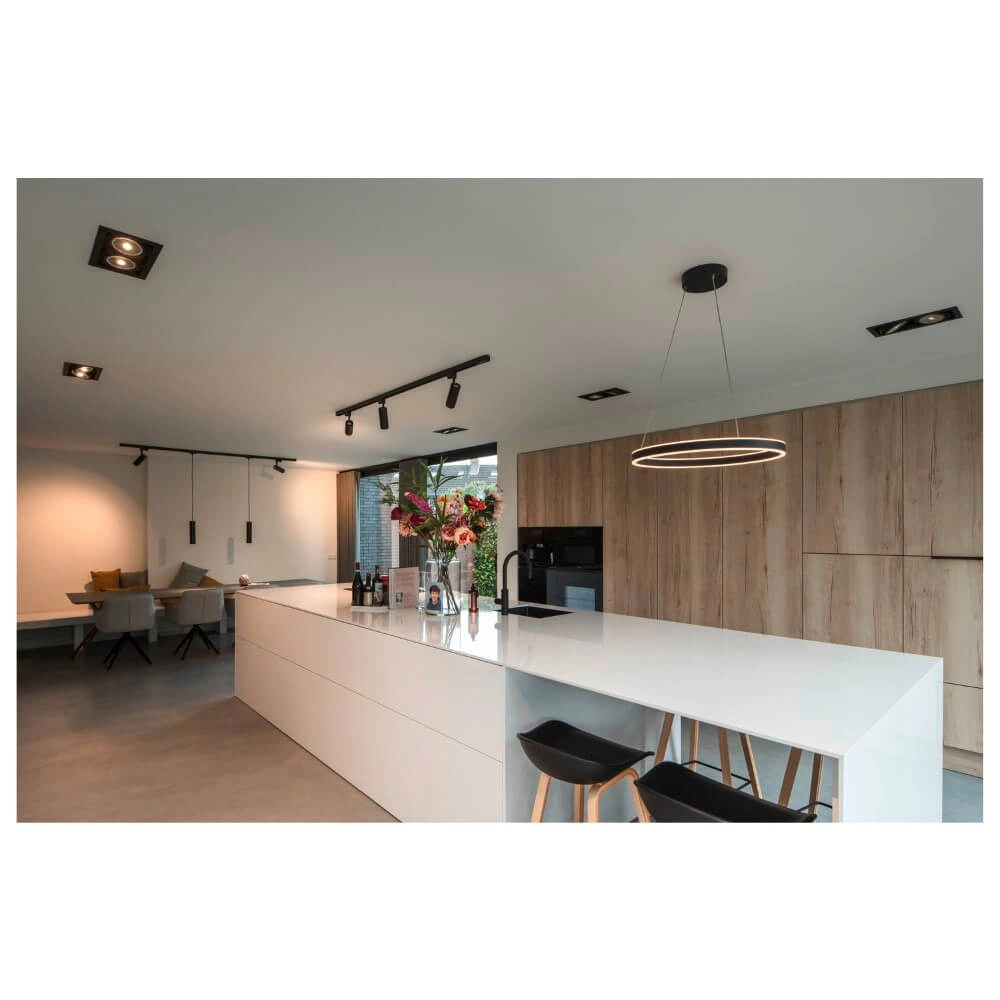 Spot LED encastrable carré Kadux Double 2x LED - noir - 3000K SLV 4024163279109