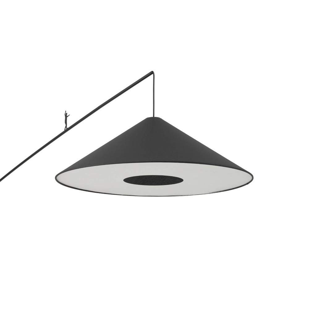 Lampe de pied Poise noir Ø 72cm Lyora 5903139117685