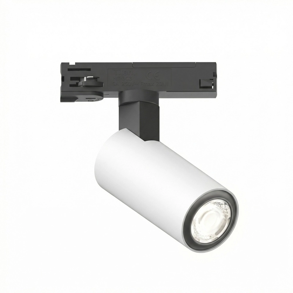Spot sur piste monophasée Tevo Mini noir et blanc