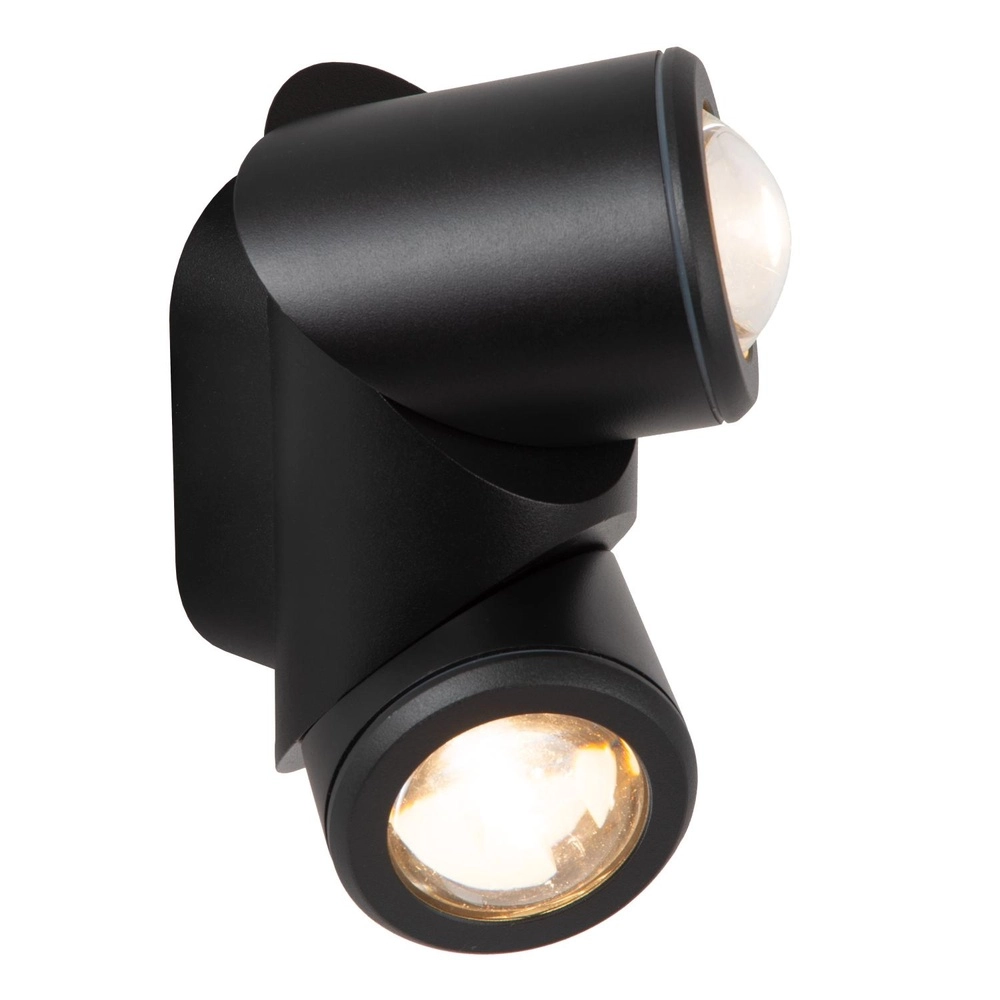 Projecteur de conception monté en surface Erin IP65 double noir Lucide 5411212152053