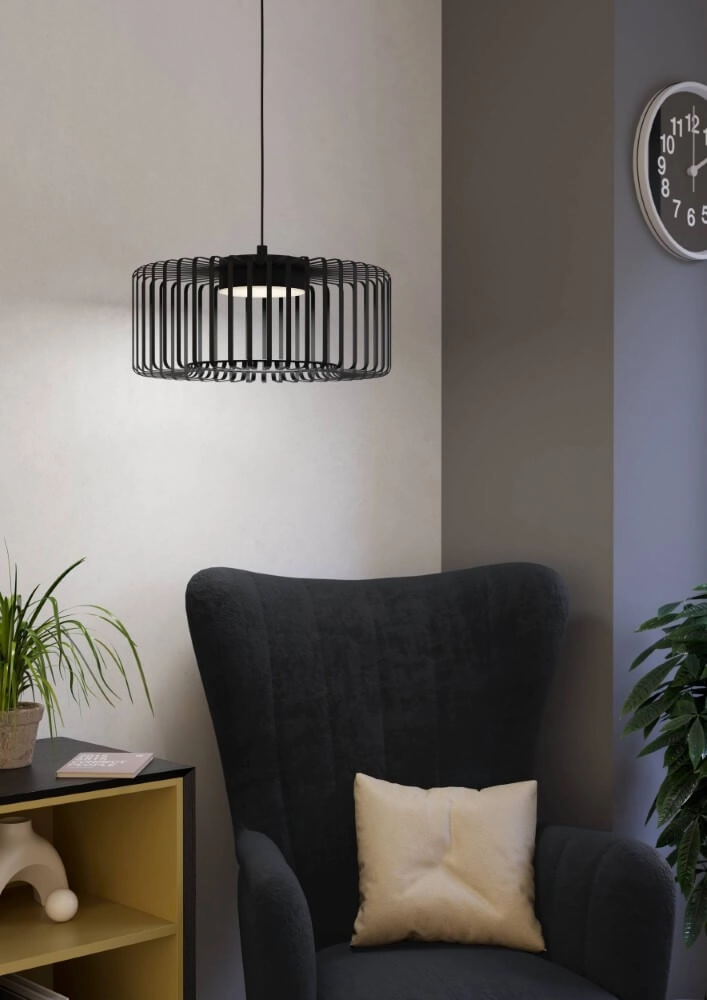 Lampe suspendue noire Ginestrone-Z Conception Ø 45 cm Eglo 9008606270507