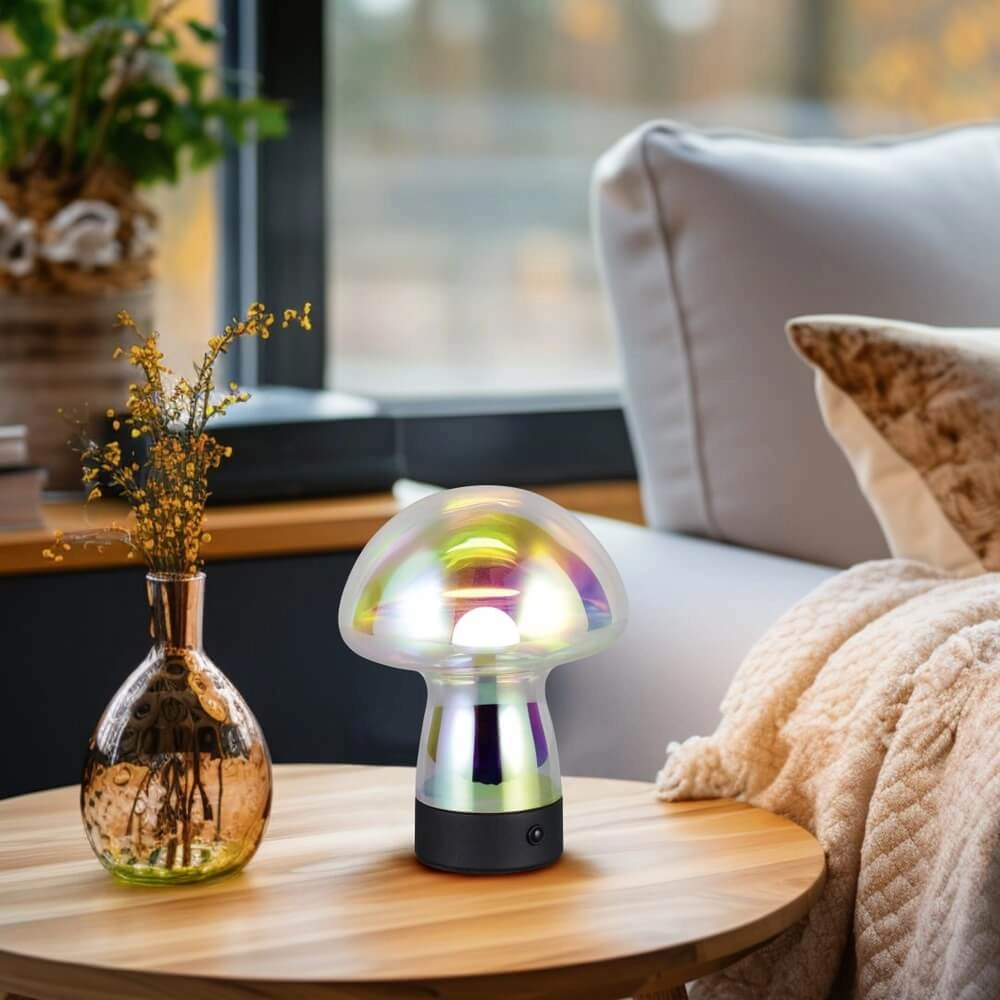 Lampe de table Dooley rechargeable avec verre coloré Trio 4017807643237