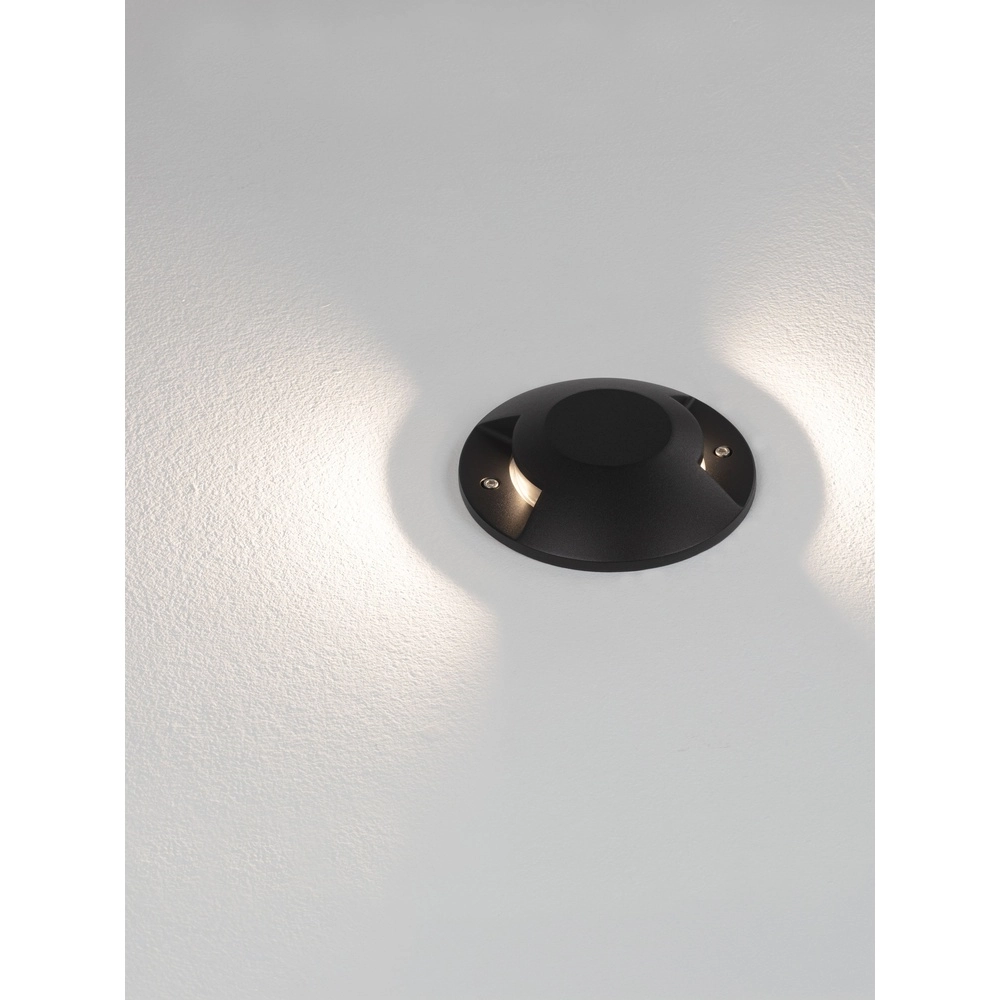 Emplacement plat monté en surface au sol Grado noir - 12W Lyora 5212017497901