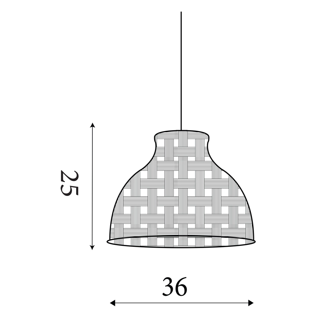 Suspension scandinave Bali Ø 36cm Searchlight 5053423308357