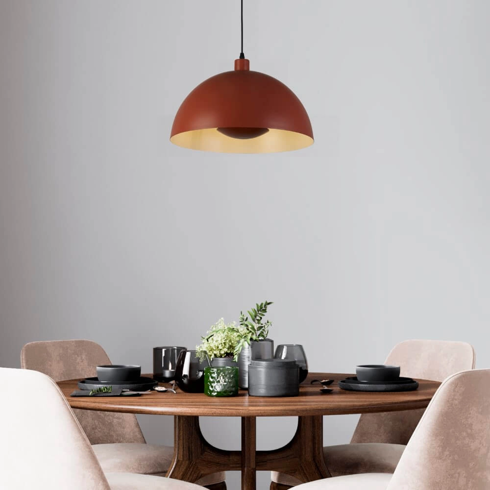 Suspension orange Mars Abat-jour 20cm de haut Searchlight 5053423274287