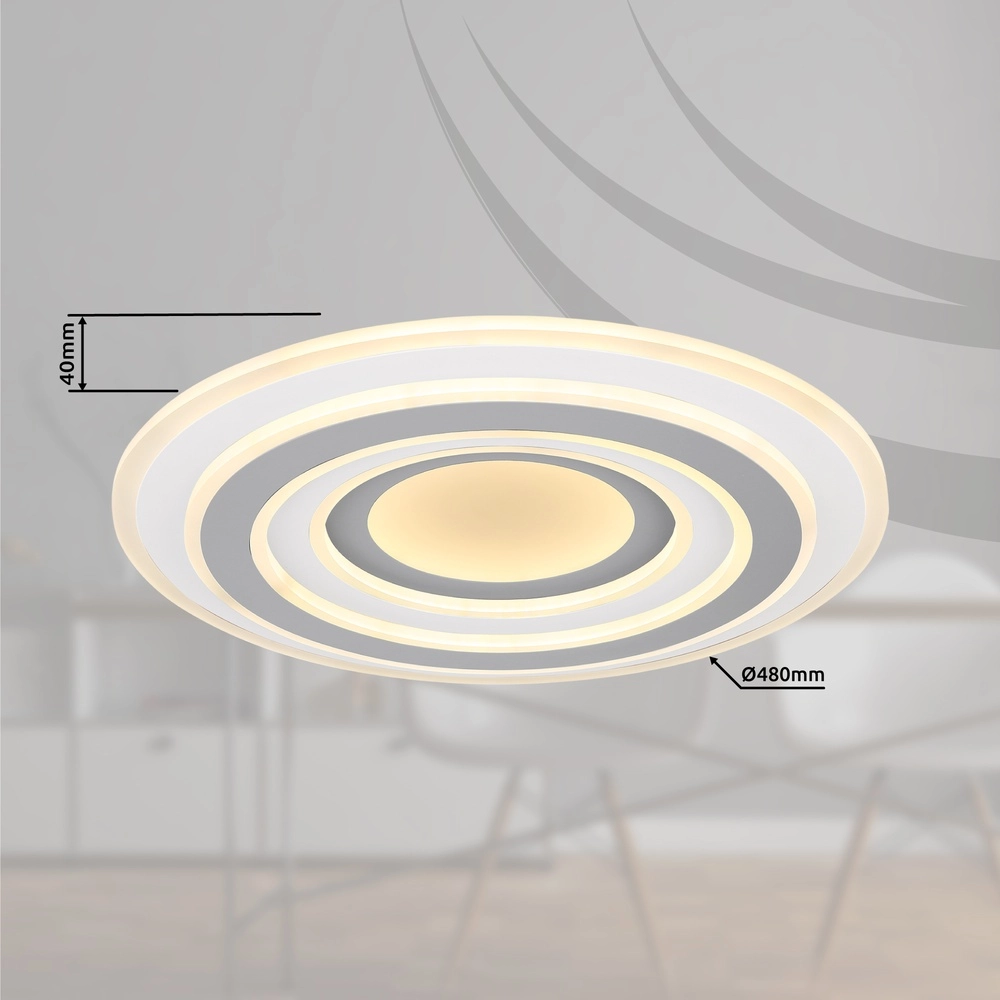 Éclairage de plafond Sabatino blanc Ø 50cm Globo 9007371403868