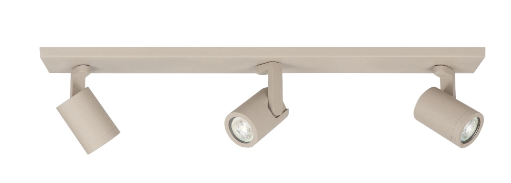 Projecteur de surface à 3 lumières Halo sable - GU10