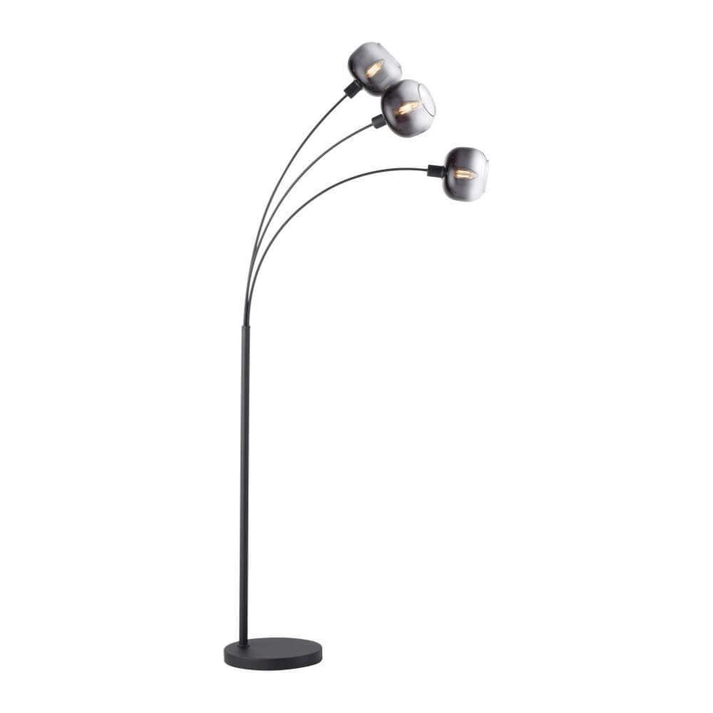 Lampadaire noir Zea 3 lumières Just Light 4043689993764