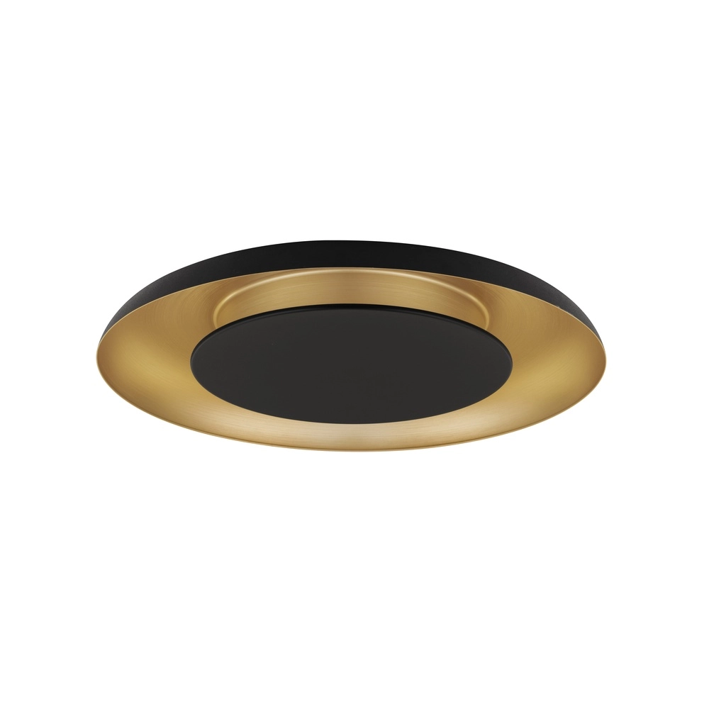 Plafonnier design Epos Ø 60cm noir avec or Lyora 5212017463210