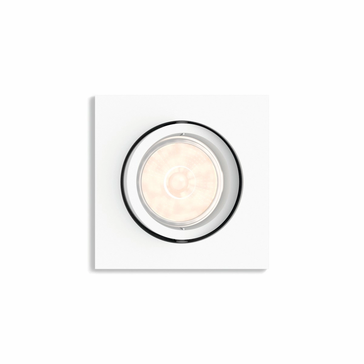 Spot encastrable Enneper GU10 Carré de 9 cm blanc Philips 8718696160213