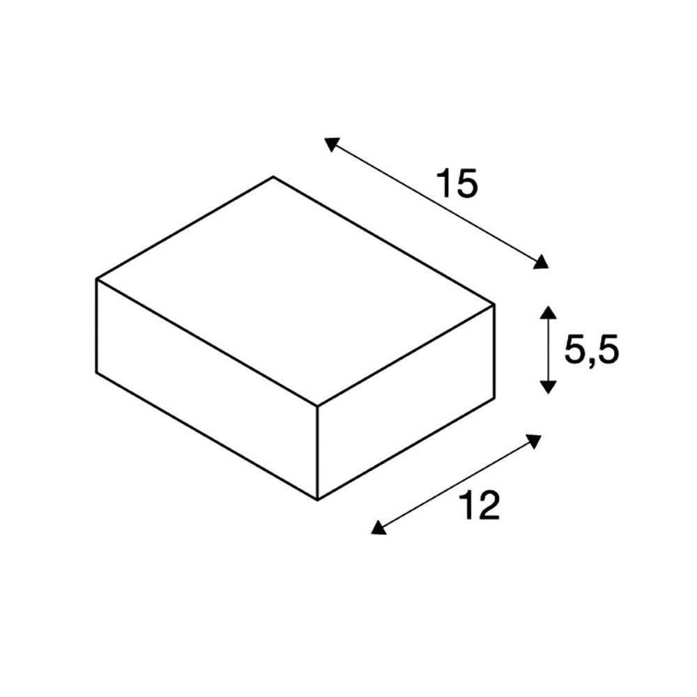 Up - Downlighter Sitra Cube Up - Down pour l'extérieur SLV 4024163112505