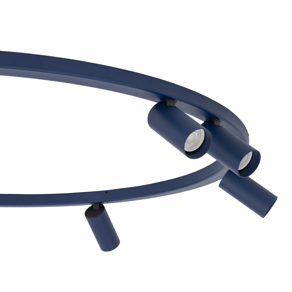 Projecteurs circulaires montés en surface Fourty 7x GU10 - bleu foncé Lyora 5903139119474