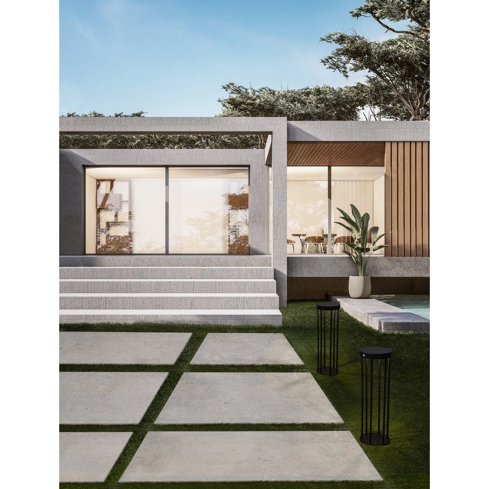 Lampe de jardin solaire Aigo anthracite 50cm Lyora 5212017449436