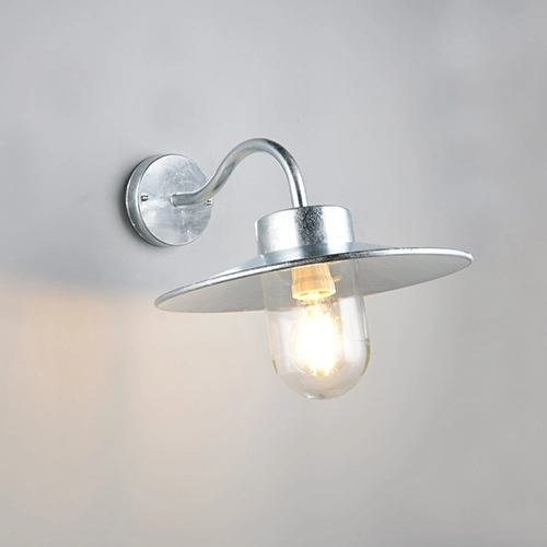 Lampe de grange Tana Gris zinc