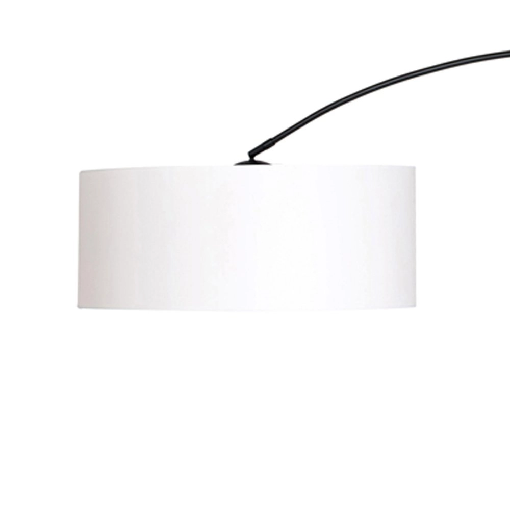 Lampe à arc Stresa noir avec abat-jour blanc Steinhauer 8712746106657