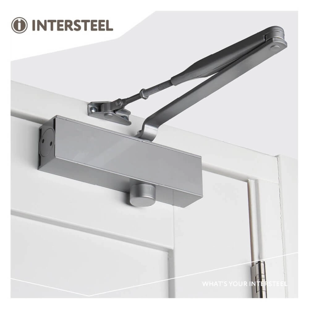 Ferme-porte Closura avec bras ciseaux DR 120 acier inoxydable Intersteel 8714186391358