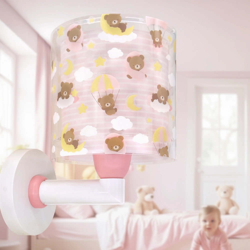 Applique murale chambre d’enfant Baby Teddy rose Dalber 8420406415796