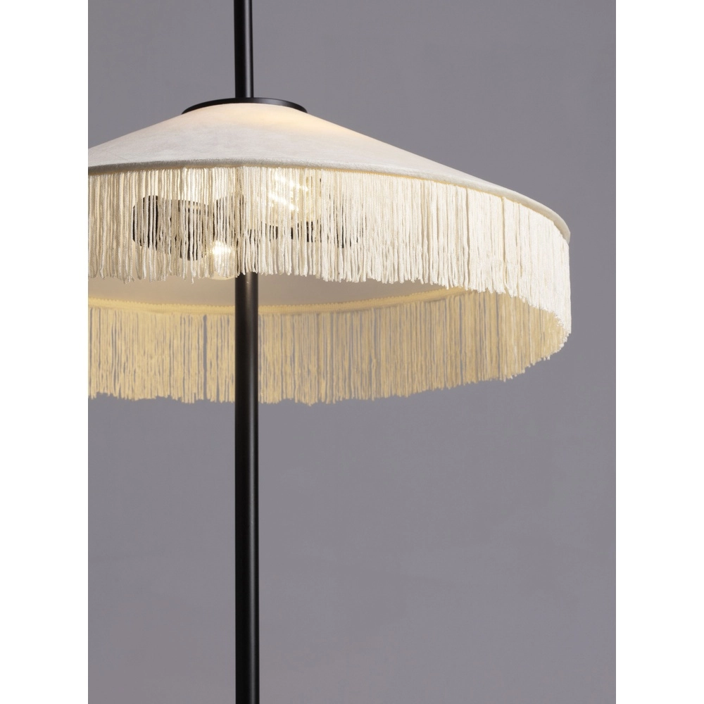 Lampe sur pied Tiffany Velvy beige Lyora 5212017493828