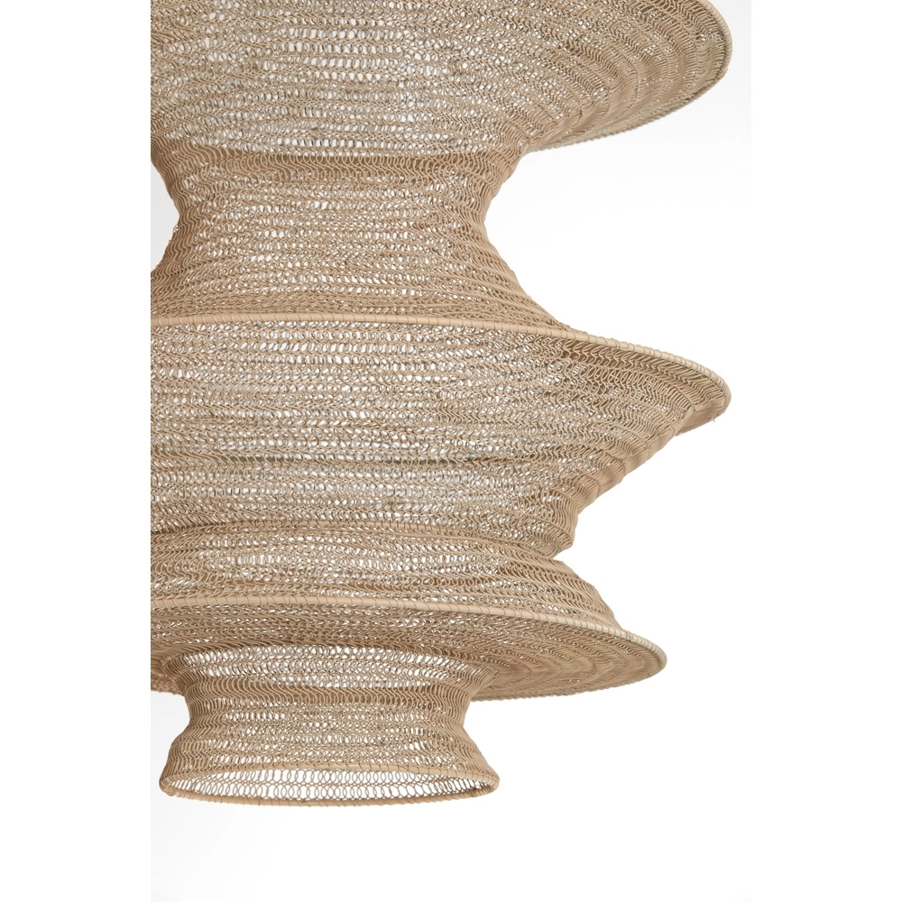 Lampe suspendue en filet métallique Nakisha Ø 48cm - sable Light & Living 8717807695071
