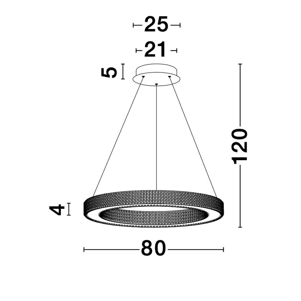 Suspension Fiore or Ø 80cm Lyora 5212017424143