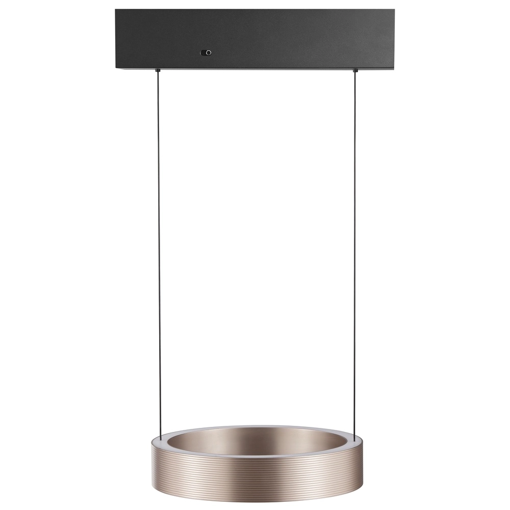 Lampe pendante de conception Axion Noir avec brun Brilliant 4004353477188