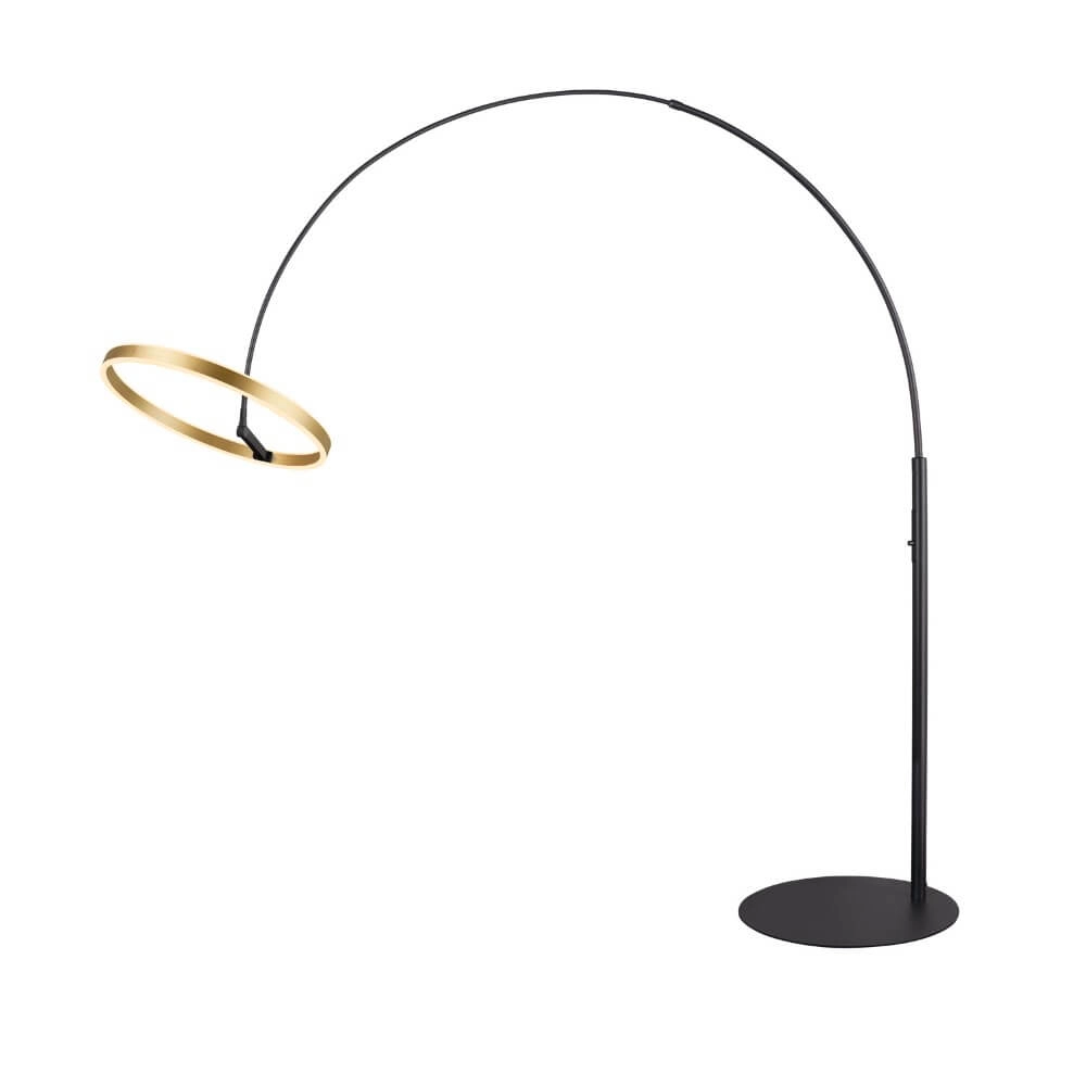 Lampe à arc LED One Noir avec or - 232cm SLV 4024163265560