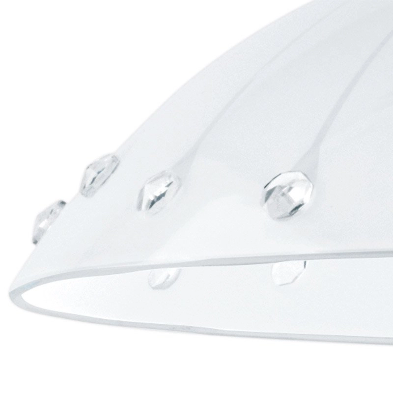 Lampe à suspension Vetro blanc avec des cristaux Eglo 9002759960735