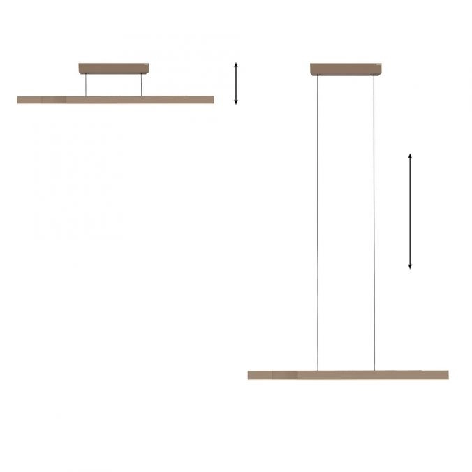 Lampe suspendue élégante Pure Moto-Rise bronze Paul Neuhaus 4012248393680