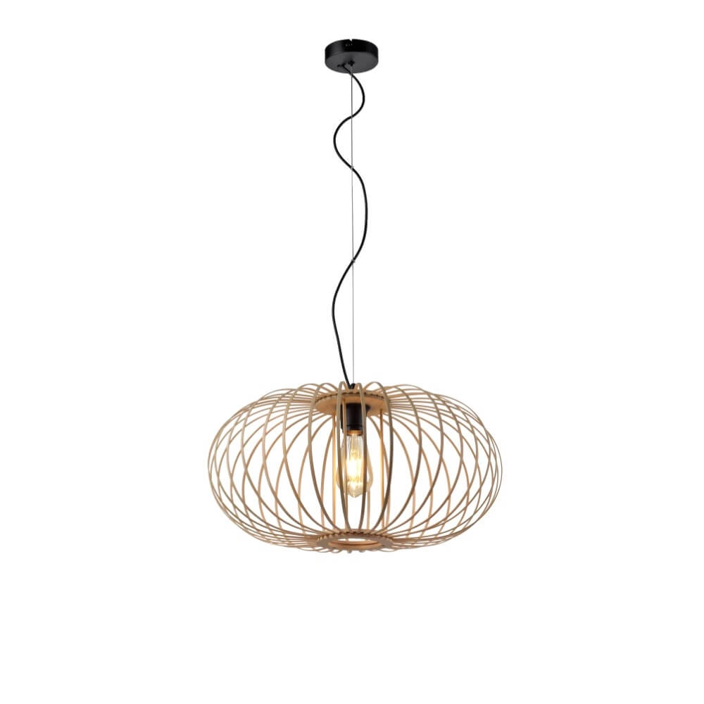 Lampe suspendue en bois Racoon Ø 50 cm Lampe suspendue en bois Racoon Ø 50 cm