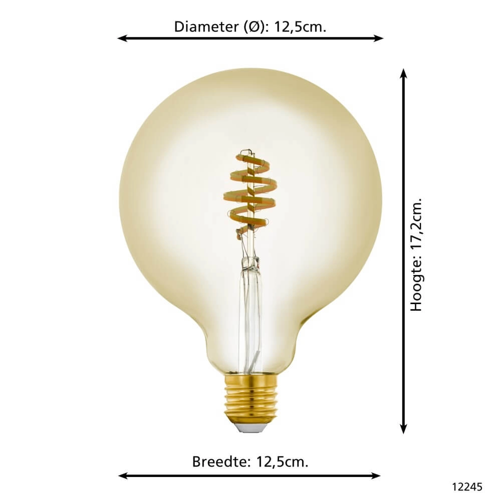Ampoule de lampe LED Zigbee - E27 - 4.9 watt - 2200-6500K - G125 Eglo 9002759122454