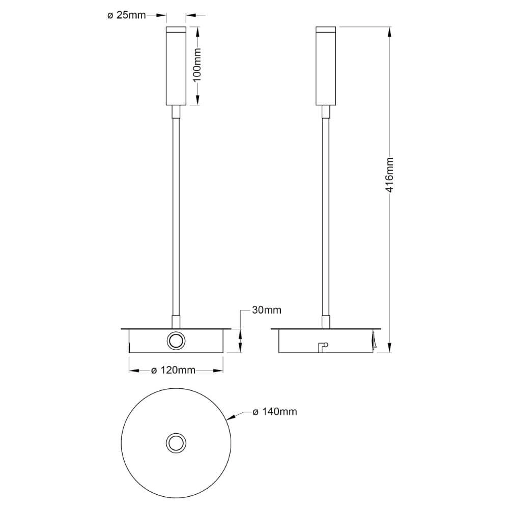 Applique flexible Jutta noir avec de l'or Brilliant 4004353425837