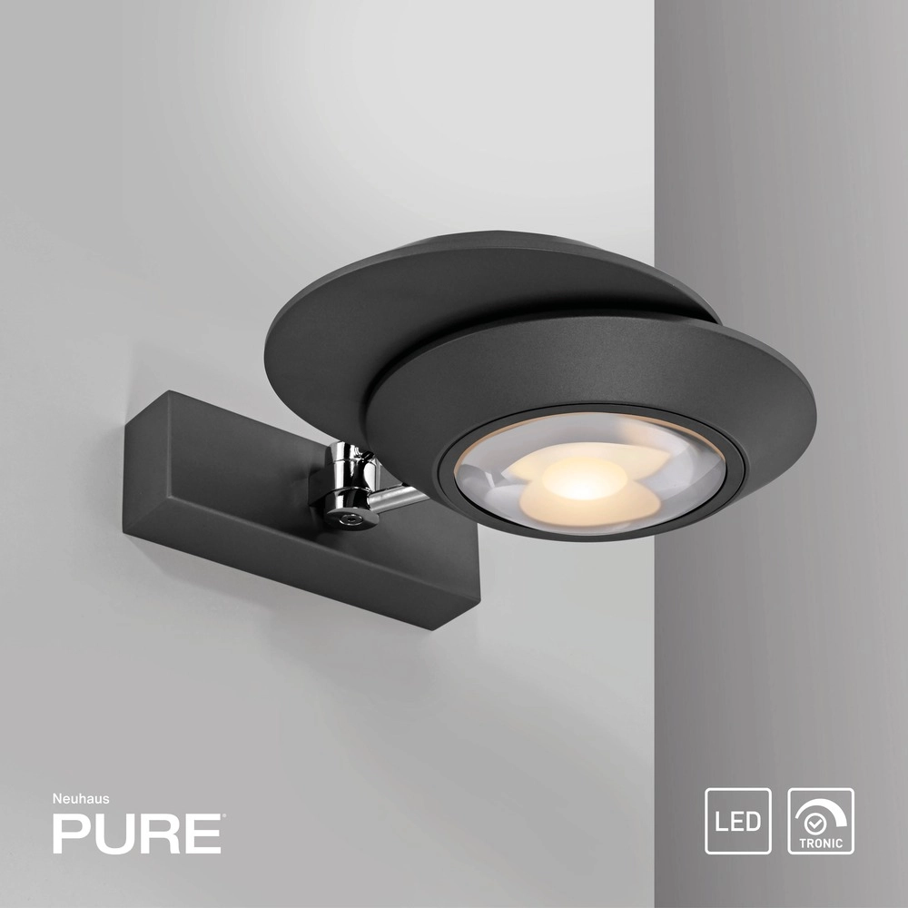 Lumière murale LED 2L Pure Oculis Black Pearl Paul Neuhaus 4012248397008