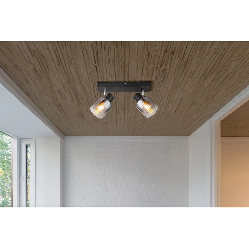 Lampe de plafond Jack 2-noir clair Globo 9007371516834