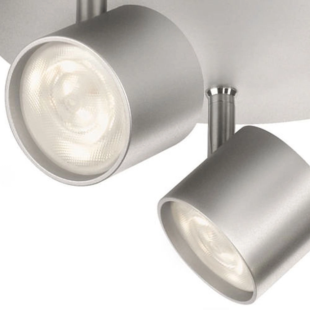Spot de plafond LED My Living Star Gris métallisé à 3 lumières Philips 8718291444893