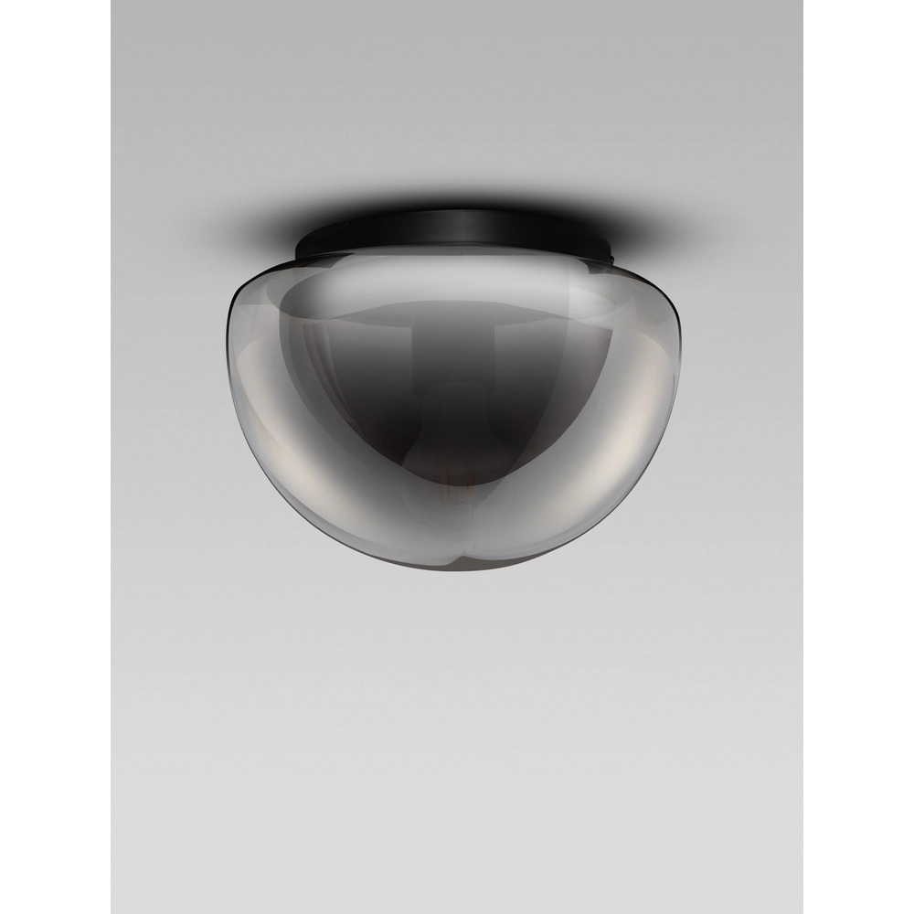 Plafonnier Ebony verre fumé Ø 31,5 cm Lyora 5212017483546