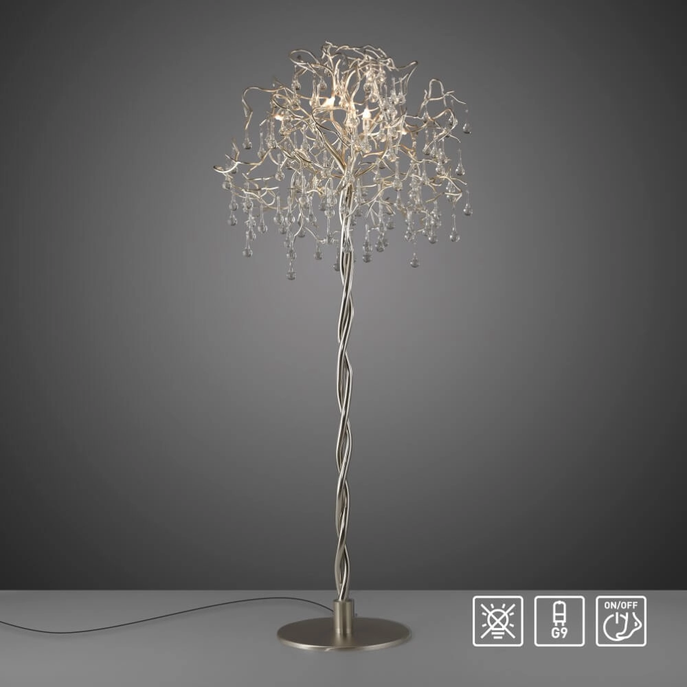 Lustre sur pied Icicle métal Paul Neuhaus 4012248332948