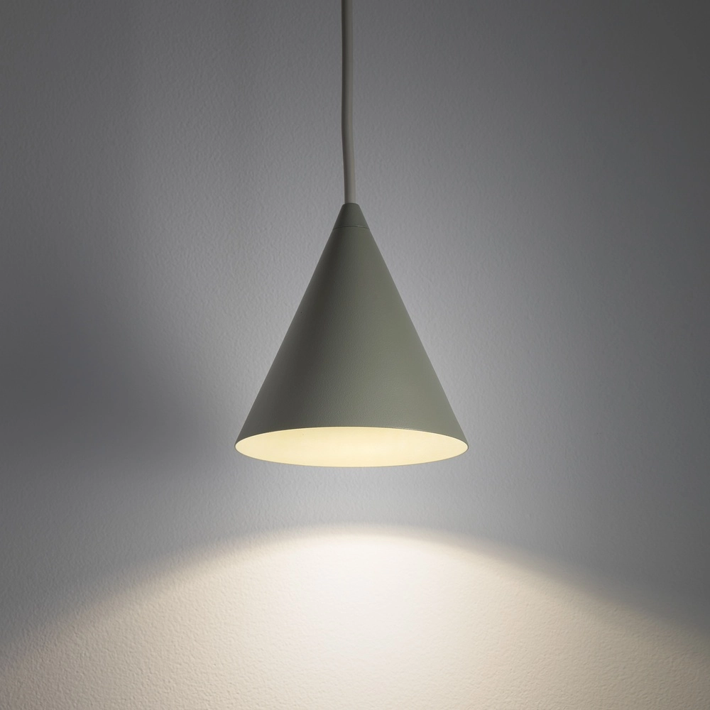Lampe pendante de conception Zenith vert sauge Ø 11cm Lyora 5903139114929