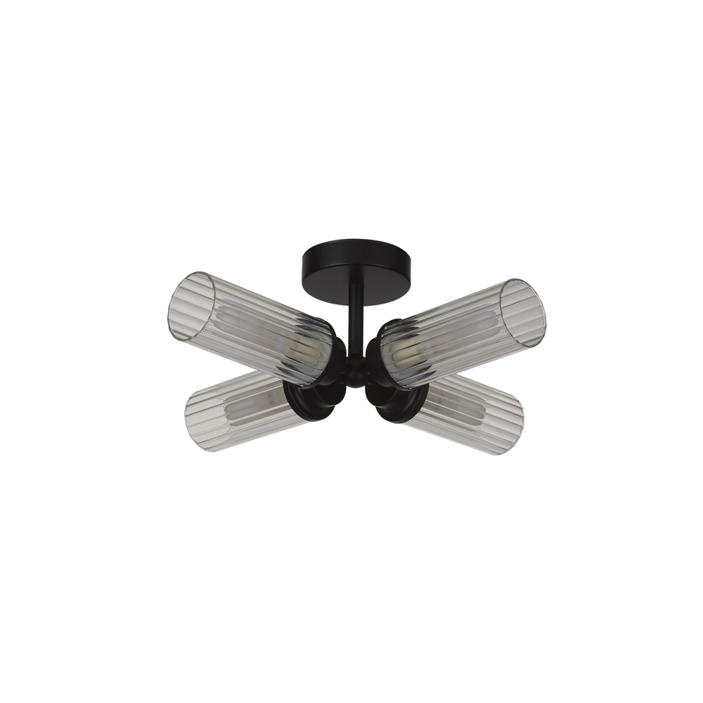 Plafonnier 4 lumières Imperial noir Searchlight 5053423299259