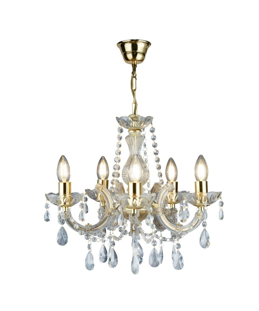 Lustre en laiton Marie Therese Searchlight 5013874295675