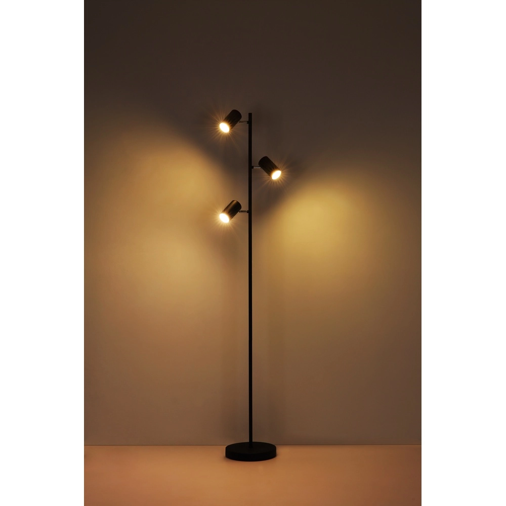 Lampe sur pied à 3 lumières Robby nickel Globo 9007371428854