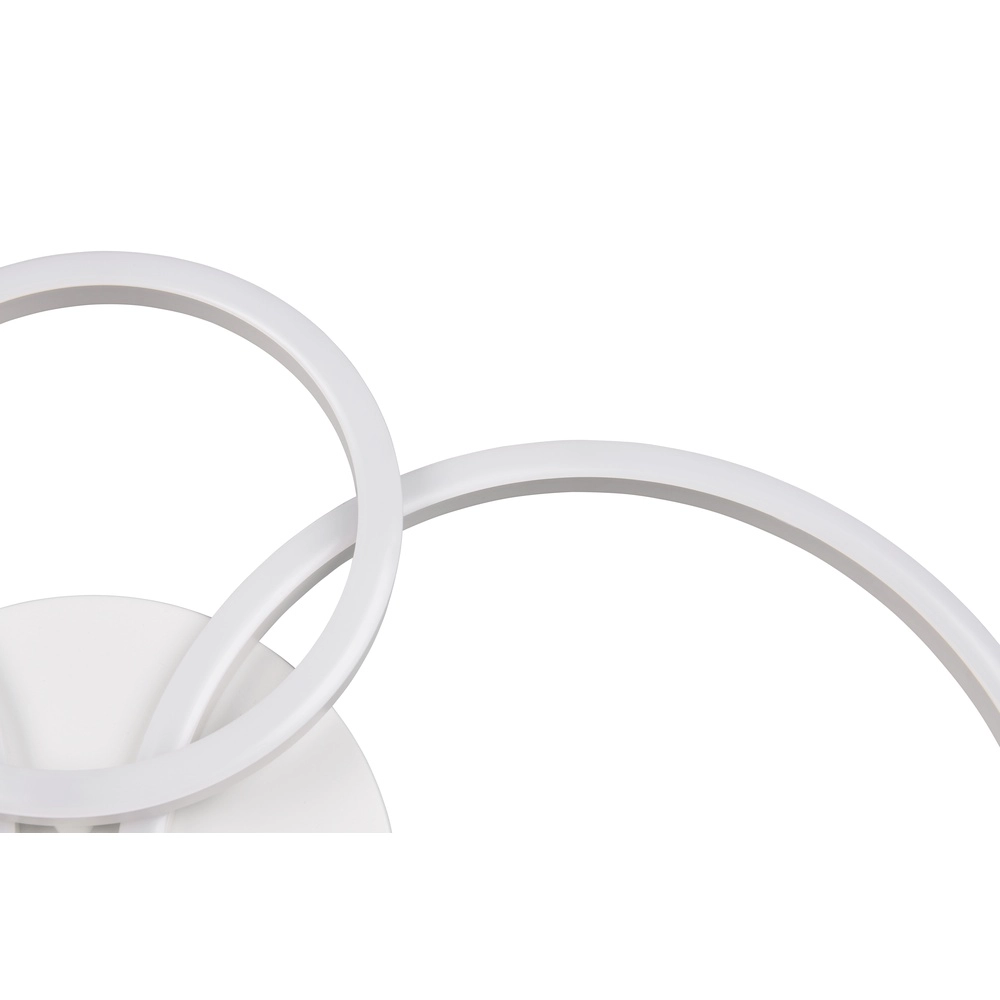 Lampe de plafond moderne Quilo Blanc rond Trio 4017807704259