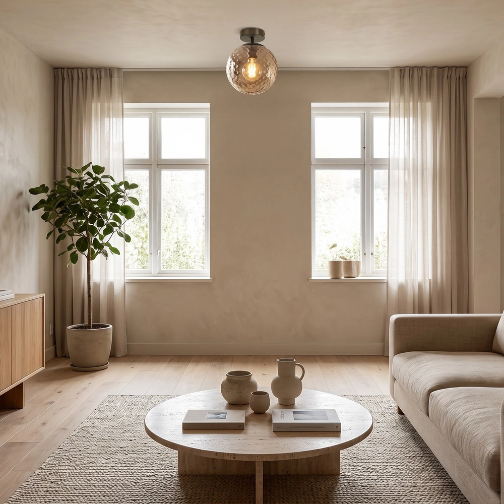 Lampe de plafond Rondo 2 Bronze foncé Eglo 9008606390236